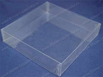 Прозрачная пластиковая коробка крышка+дно